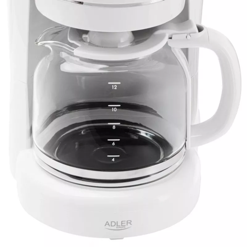 Adler AD 4383w Pilienu kafijas automāts maltai kafijai 1,5 L balts