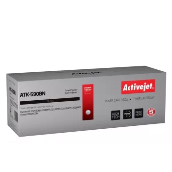 Activejet ATK-590BN Tonera kasetne (aizstāj Kyocera TK-590BK; Supreme; 7000 lpp; melna)