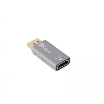 Lanberg AD-DP-HD-03 video kabeļa adapteris 0 m DisplayPort HDMI Sudrabs