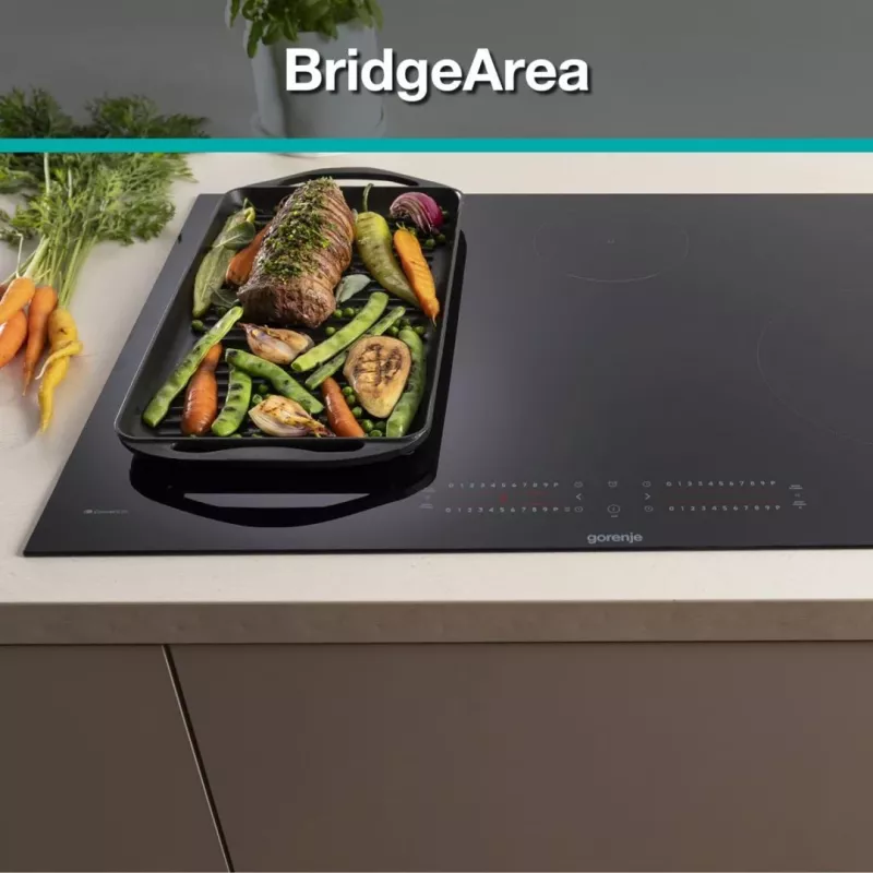 Gorenje GI6432BCWF Melna iebūvējamā 60 cm zonas indukcijas plīts ar 4 zonām