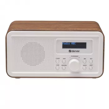 Radio DENVER DAB-30DW DAB/FM galda radio tumšā koka apdarē
