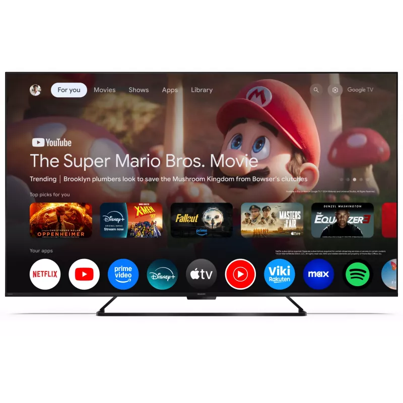 Sharp 65HR7265E 65 collu Smart TV Google TV Melns