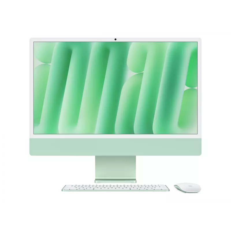 Apple iMac 24 collu: M4 10/10, 16GB, 512GB SSD - Zaļš