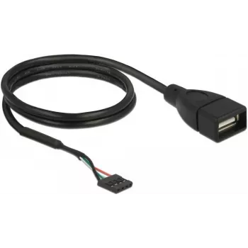 USB kabelis DeLOCK 85671 0,6m Melns