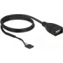 USB kabelis DeLOCK 85671 0,6m Melns
