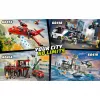 Konstruktors LEGO City Ugunsdzēsēju stacija ar pagriežamām kāpnēm 60414 — 843 gabali, 5 minifigūras