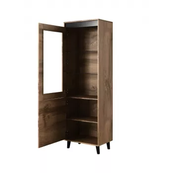 Glabāšanas skapis NORD 60×38×182.5 cm ozols wotan/antracīts, brīvi stāvošs