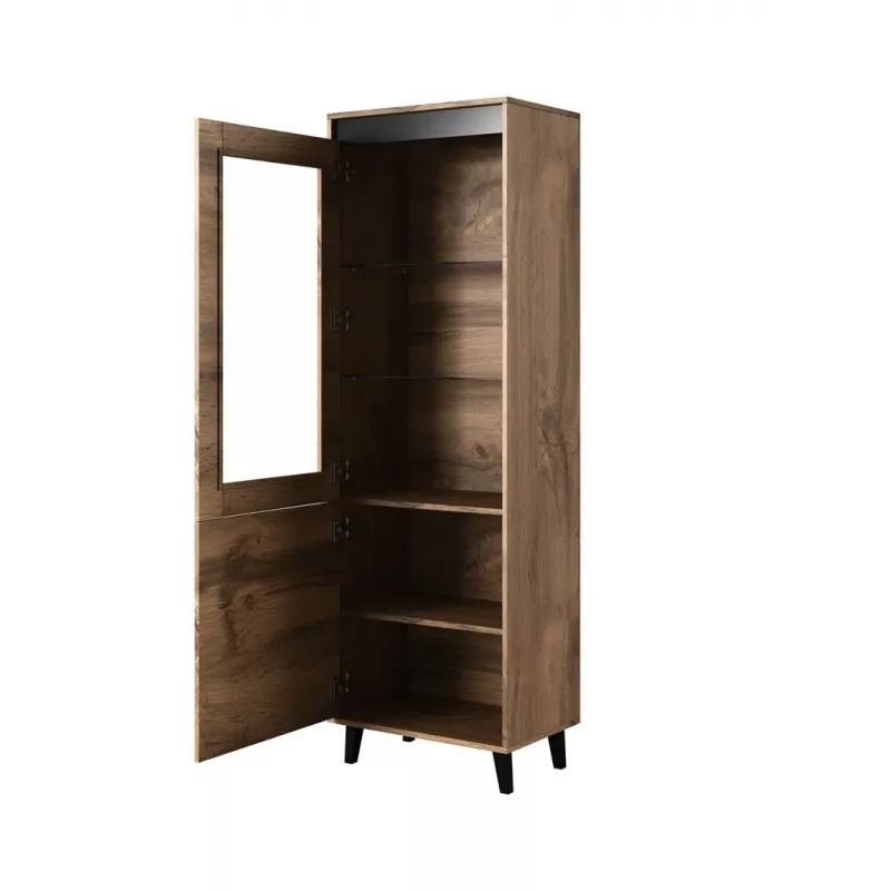 Glabāšanas skapis NORD 60×38×182.5 cm ozols wotan/antracīts, brīvi stāvošs