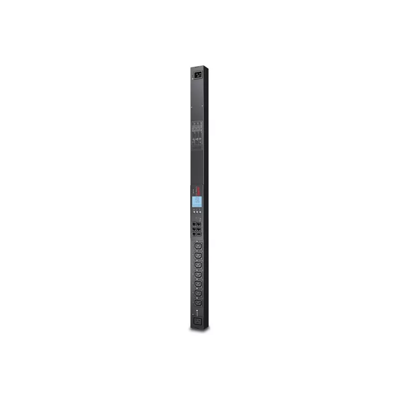 APC Rack PDU 2G, Pārslēdzams, ZeroU, 20A/208V, 16A/230V, (7) C13 un (1) C19