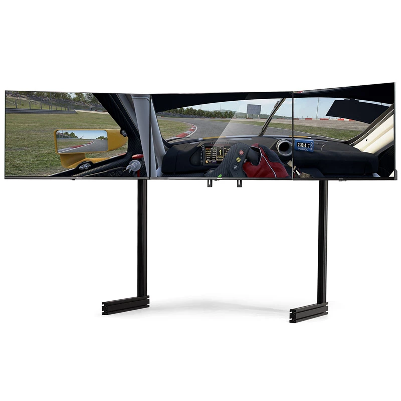 Grīdas statīvs Next Level Racing NLR-E036 — regulējams monitora statīvs 21–43 collu ekrāniem, augstuma/slīpuma/pagriešanas regulēšana