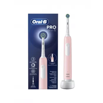 Oral-B Pro Series 1 Cross Action elektriskā zobu birste, rozā, pieaugušajiem