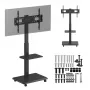 Grīdas TV statīvs ergo office ER-304 B, max slodze 50 kg, VESA 600x400
