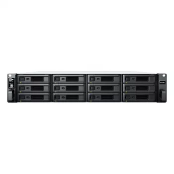 Synology RackStation RS2423+ NAS/server uzglabāšanas serveris Rack (2U) Ryzen Embedded V1780B 8 GB DDR4 0 TB DiskStation Manager Melns, Pelēks