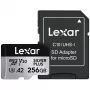 Atmiņas karte microSD 256GB C10 A2 U3 V30 205/150MB/s Silver Plus