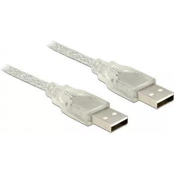 USB kabelis DeLOCK 83891 USB 2.0 5 m Caurspīdīgs