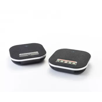 Konferences skaļrunis Boom Collaboration GEMINI ar iebūvētu mikrofonu, Bluetooth un USB, Melns