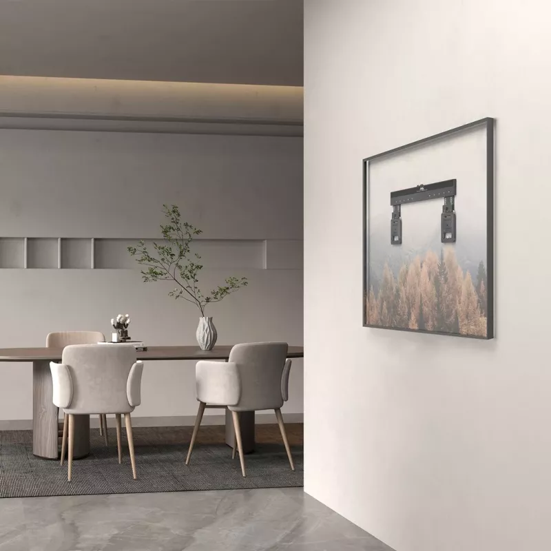 Maclean MC-481 Ultra plakans TV sienas stiprinājums 37-80 collu plakaniem un izliektiem televizoriem, līdz 75 kg, VESA 600x400