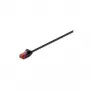Wentronic Goobay CAT 6 Slim-Patch kabelis, U/UTP, Melns, 10 m - Vara materiāls (93730)