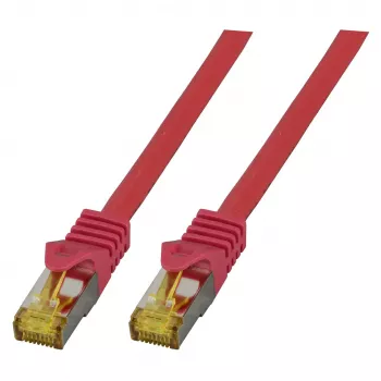 EFB-Elektronik RJ45 savienojuma kabelis Cat.6A S/FTP LSZH Cat.7 1,5m Sarkans