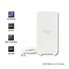 Qoltec 57013 visvirziena 4G LTE antena iekštelpām, 2x SMA, 0,6-2,7 GHz, 30 dBi, vertikāla polarizācija, 50 Ω, balts ABS