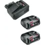 GARDENA 14914-20 Starter komplekts QC AL 18V-44 + 2 x 2,5 Ah SoC akumulators un lādētājs 18 V 2.5 Ah Li-Ion
