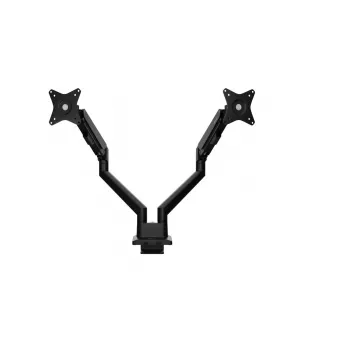Arozzi Desk Mount Neo Duo - Gāzes atsperes monitora rokturis AZ-ALZARE-NEO-DUO-BK | Slīpums, Pagrieziens, Rotācija | Maksimālā slodze 9 kg | Melns