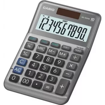 Kalkulators Casio MS-100FM galda 10 cipari pelēks