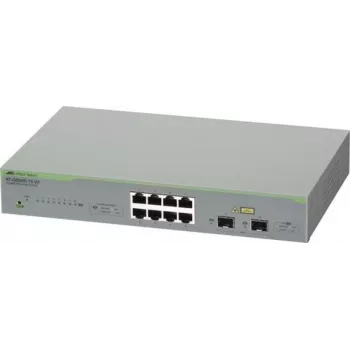 ALLIED Gigabit webSmart slēdzis 8x 10/100/1000TX + 2x SFP porti ES barošanas vads (AT-GS950/10 V2-50)
