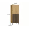 KAMARO 2DK plāns/GŁ ozols ARTISAN DISPLAY CABINET