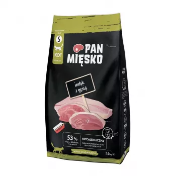 Sausā kaķu barība Pan Mięsko Tītars ar Zoss S 1.6 kg