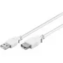 USB 2.0 A M/F pagarinātājkabelis Goobay 96196 0,3m Balts