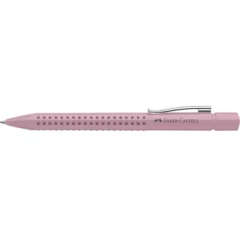 Ievelkamā lodīšu pildspalva ar klipsi Faber-Castell 243907, rozā ēnā