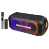 BLOW DJBOX 30-392# Bluetooth skaļrunis 250 W ar tālvadības pulti un mikrofonu, USB, microSD, AUX, TWS, iebūvēts akumulators, melns