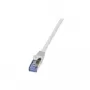 Tīkla kabelis LogiLink CQ3102S RJ-45 Cat6a 15 m Pelēks