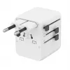 Ceļojumu lādētājs GEMBIRD TPA-1A2C20-01-W — 20 W, USB-A (18 W) + 2× USB-C (20 W), E tipa kontaktdakša, balts
