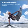 Action kamera Insta360 Ace Pro 2 — 50 MP, 8K Ultra HD (7680×3272), 1/1.3 collu sensors, līdz 240 kadriem/s, iebūvēts ekrāns, Wi‑Fi, MicroSD, 177,7 g, Melna