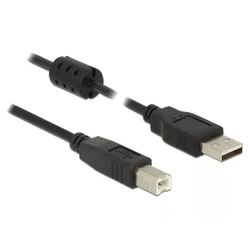 USB kabelis DeLOCK 2m USB 2.0-A USB 2.0-B Melns