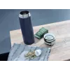 Ceļojumu krūze Leifheit 03275 600 ml nerūsējošais tērauds, dubultsienu, necaurplūstoša, atlokāms vāciņš, rokturis, melna/zila