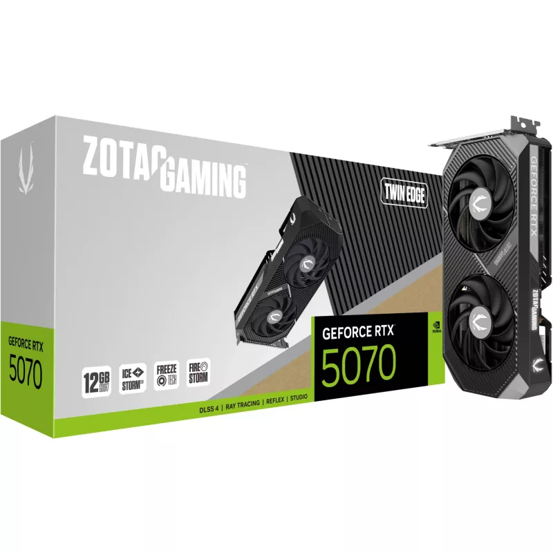 ZOTAC GAMING GeForce RTX 5070 Twin Edge 12GB GDDR7 grafiskā karte
