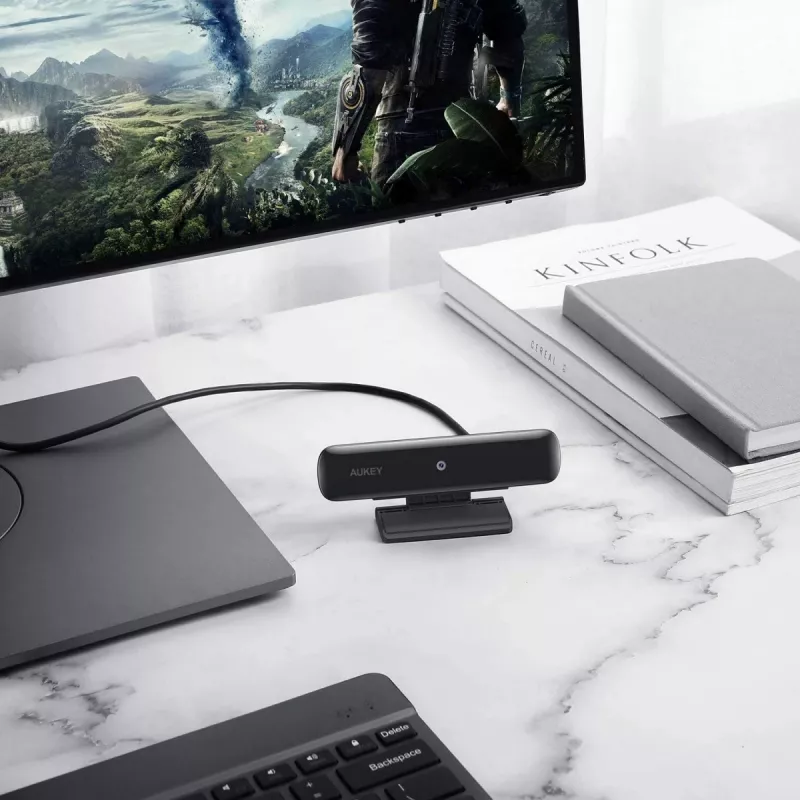 AUKEY PC-W1 USB tīmekļa kamera | Full HD 1920x1080 | 1080p | 30fps