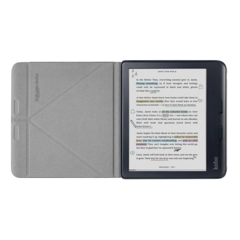 Folio Maciņš Rakuten Kobo SleepCover 17.8 cm Melns