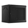 Sienas stiprinājuma statīvs LANBERG WF01-6409-23B 9U, 60 kg, IP20, 600×450×512 mm, melns