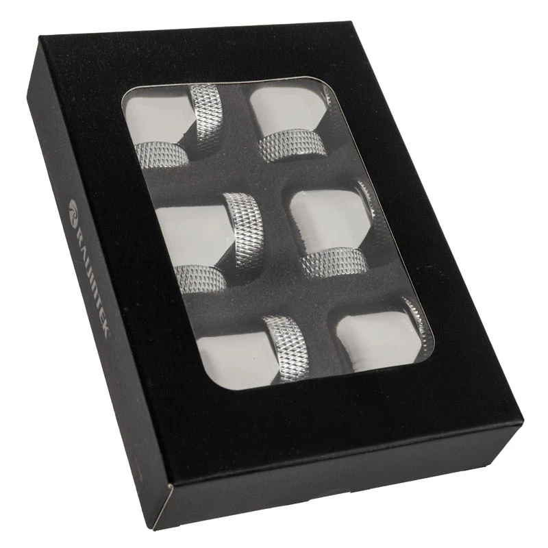 Raijintek Pelias D160906 16 mm 90° adapteris (6 gab.), sudraba
