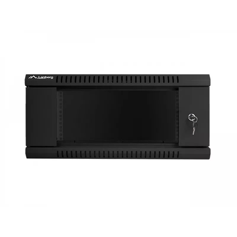 Sienas stiprinājuma karkass LANBERG WF01-6404-10B 4U 19 collu 600×450×285 mm IP20 melns, 60 kg slodze