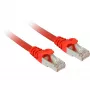 Tīkla kabelis Sharkoon Patch SFTP RJ-45 Cat.7a 1m Sarkans