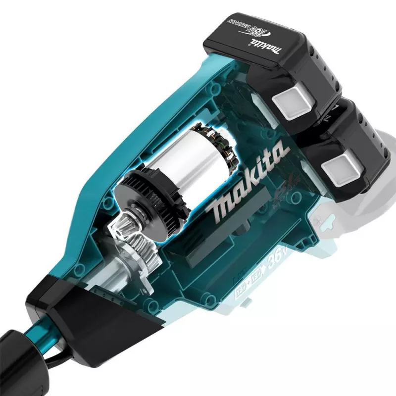 Makita DUR369APT2 trimmeris/nezāļu griezējs 1000 W AC/akumulators Melns, Zils, Pelēks