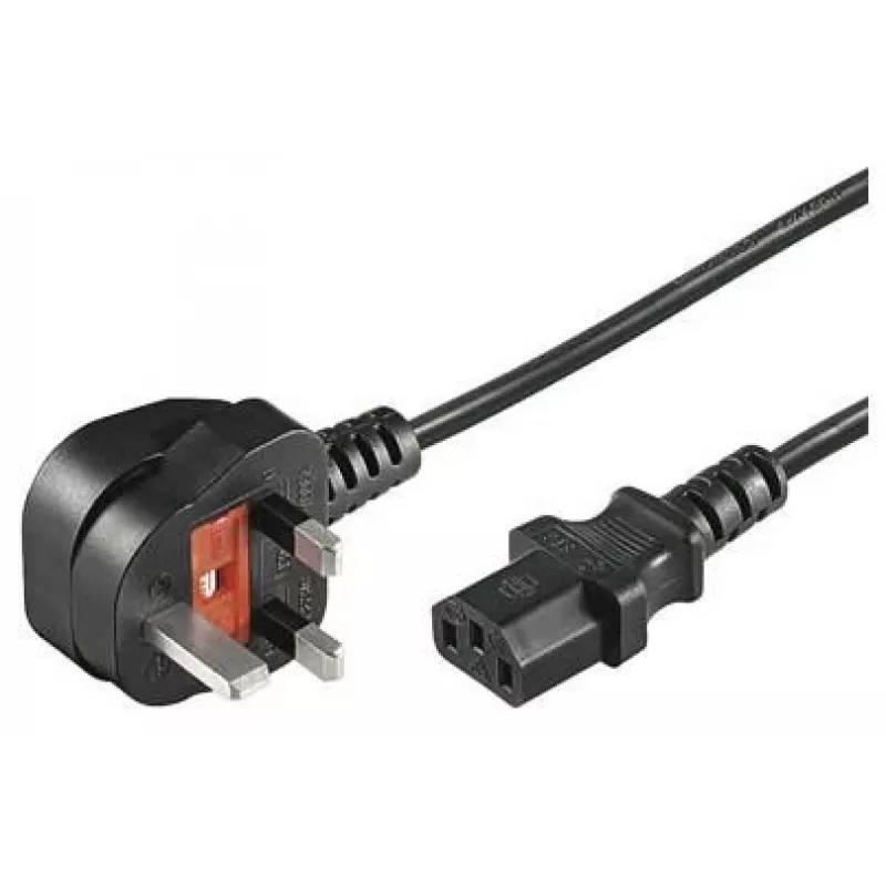 Microconnect PE090420 strāvas kabelis melns 2 m BS 1363 C13 savienotājs