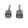 Adaptera kabelis DisplayPort 1.2 ar fiksatoru 4K 60Hz UHD DP/HDMI A M/M melns 2 m
