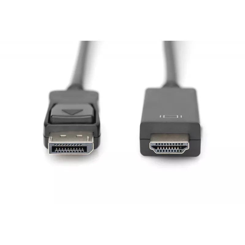 Adaptera kabelis DisplayPort 1.2 ar fiksatoru 4K 60Hz UHD DP/HDMI A M/M melns 2 m