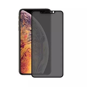 Rūdīta stikla ekrāna aizsargs Devia Real Series iPhone XS Max 3D pilnekrāna melns